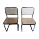 Paire de chaises B32 cesca par Marcel Breuer made in Italy