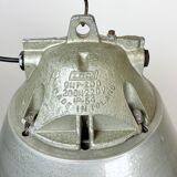 Grey Industrial Explosion Proof Lamp with Aluminium Shade from Zaos, 1970s