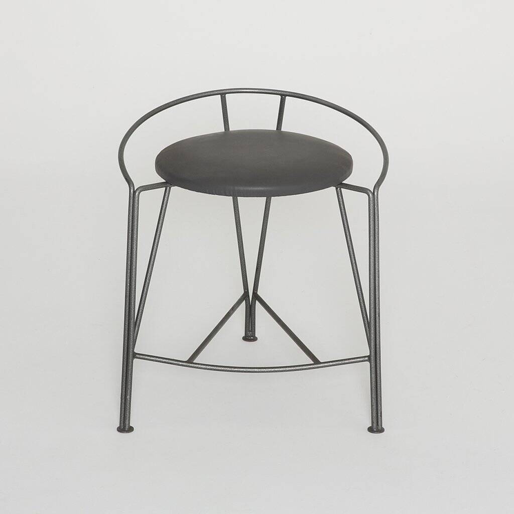 6 silver moon stools by Pascal Mourgue for Fermob 1985