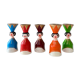 5 Vintage candle holders angels, Christmas decoration, Erzgebirge