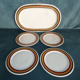 Bidasoa 80 espana set flat and 4 plates vintage circa 1970 spain