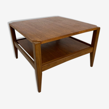 Scandinavian coffee table in teak and formica 1950s
