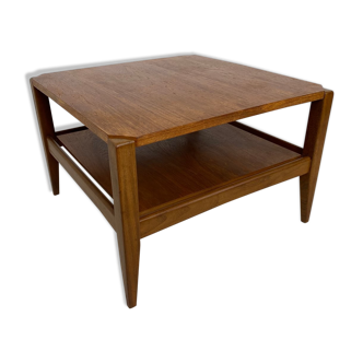 Table basse scandinave en teck et formica années 1950