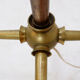 Metal and brass tripod floor lamp in Hollywood Regency style – 1950s