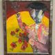 Original Swedish Oil on Canvas - "Matador" by Gösta Lewin (1920–2016)