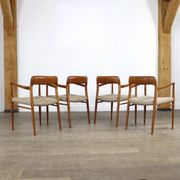 Set Of 4 Model 56 Dining Chairs In Oak By Niels Otto Møller, 1960s