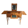 Rustic Louis XV hairdresser in cherry wood, functioning as a desk.