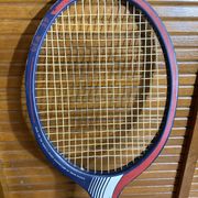 Vintage DONNAY GLM 27 Wooden Tennis Racket + Sports Cover #E2
