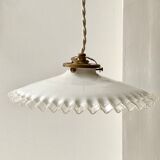 Opaline pendant lamp