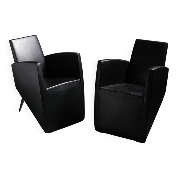 Paire de fauteuils J. Lang, Philippe Starck, Driade 1987