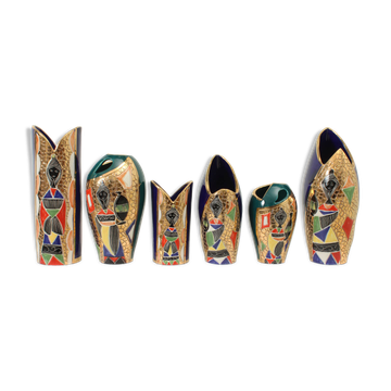 Ensemble de six vases de Sesto di Fiamma, Italie, 1950's