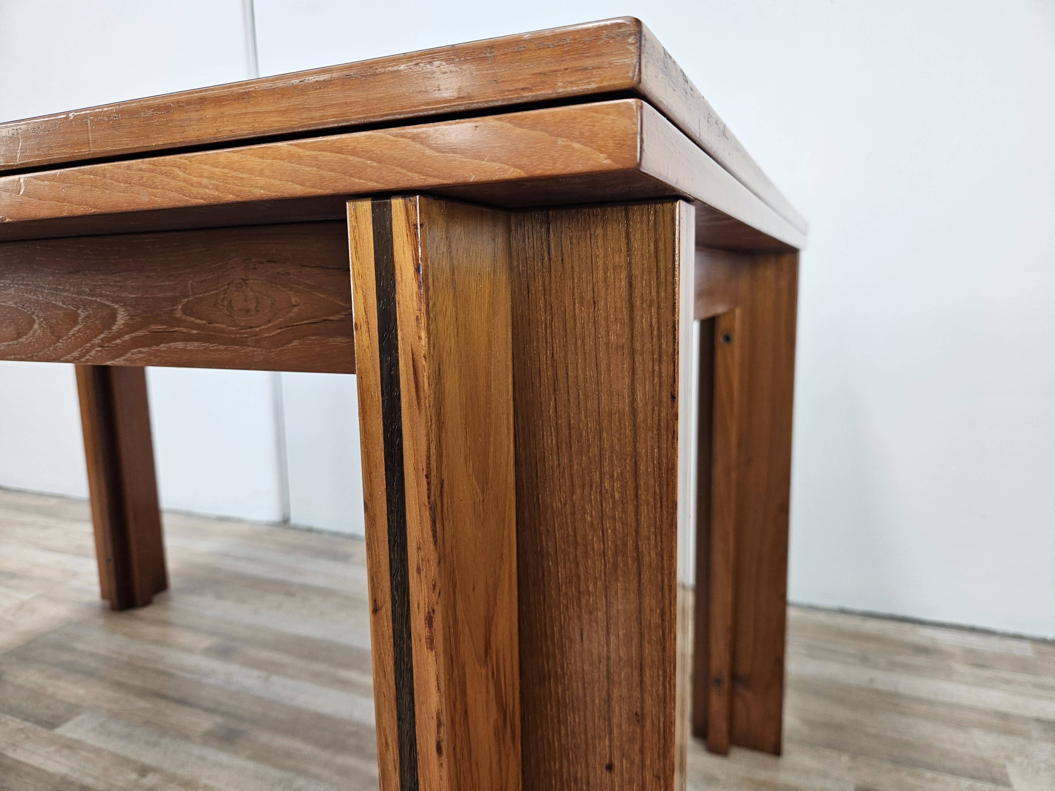 Italian design folding dining table, 1970