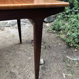 Teak table and exotic wood made in France