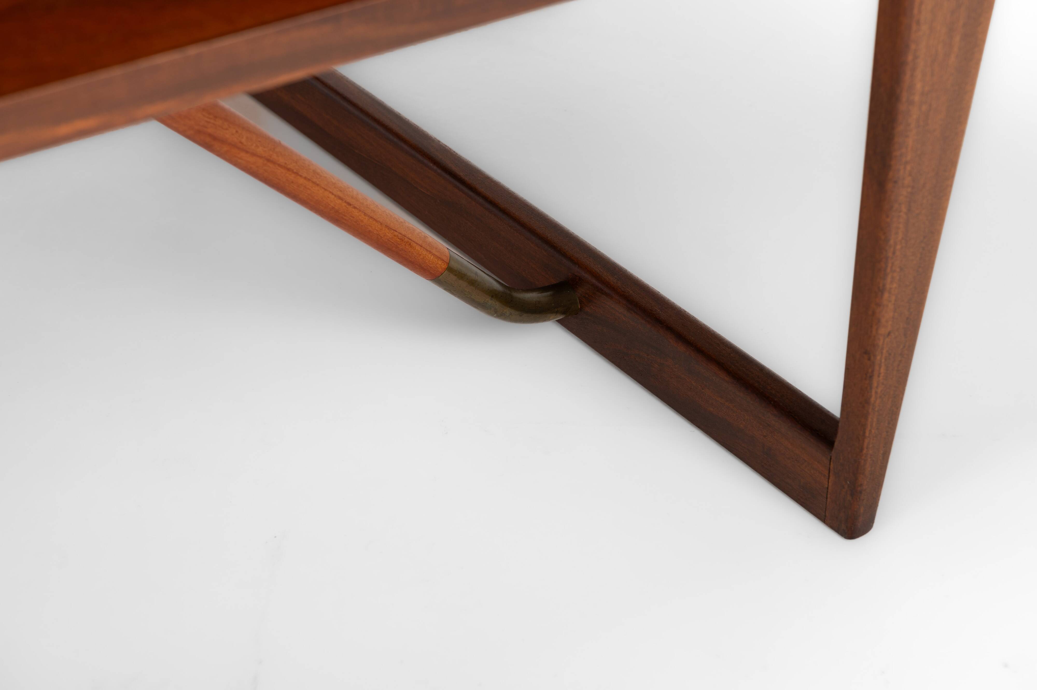 Freestanding Boomerang Writing Desk by Peter Løvig Nielsen for Løvig, 1960s