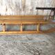 Ancienne luge en bois & lames metal vintage #a355