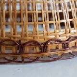 Vintage wicker pendant lamp