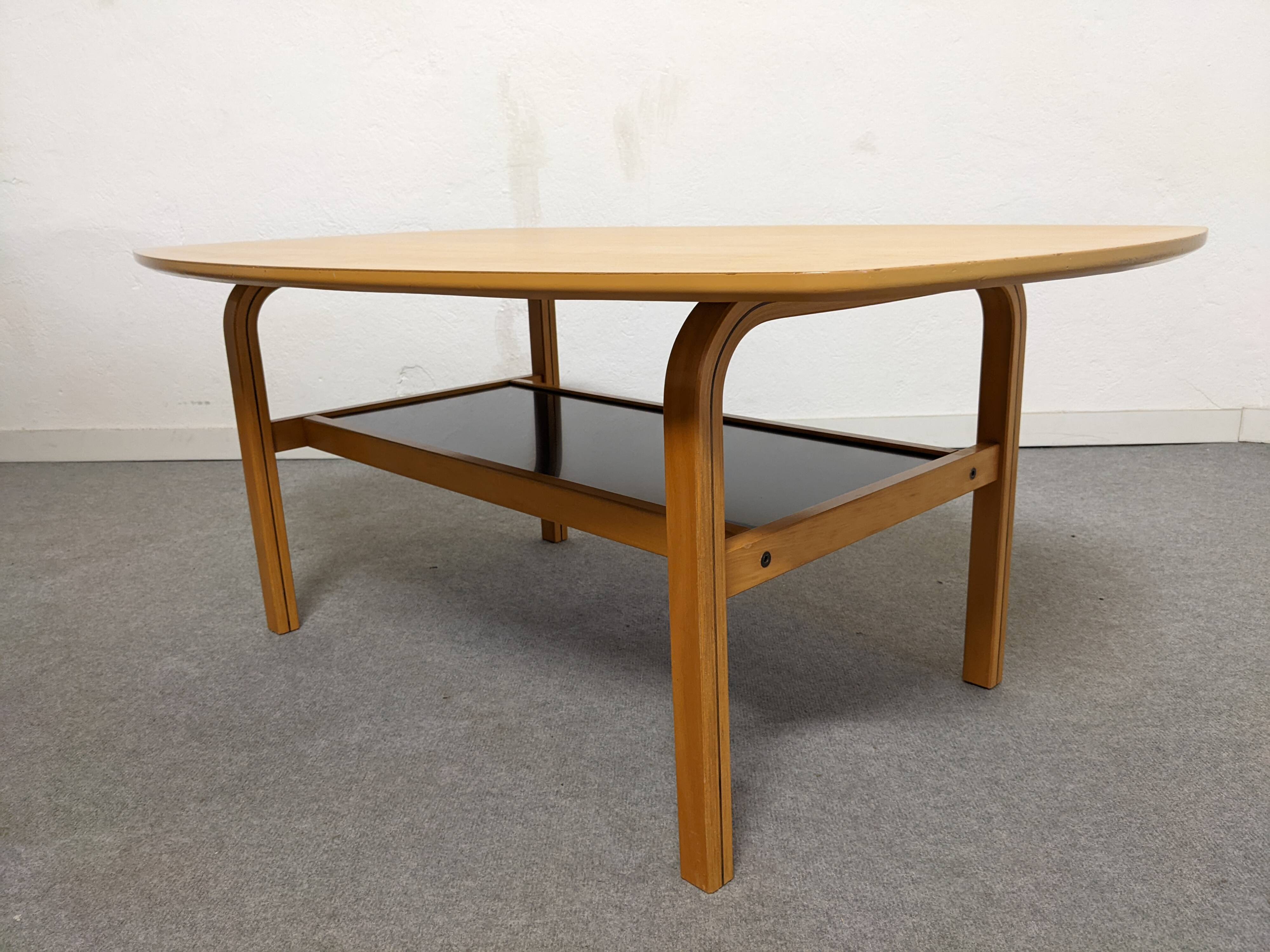 Table basse bow wood des années 60/70