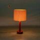 Lampe de table vintage design danois en teck Domus