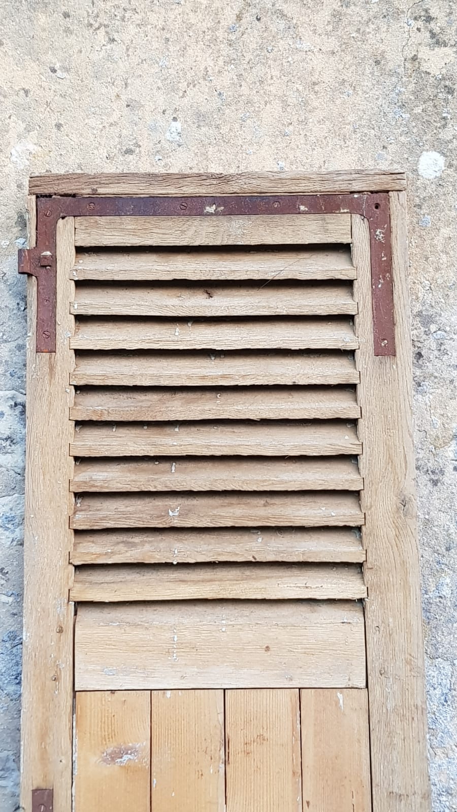 Pair of old wooden shutters