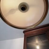 Lampe de billard en laiton et verre