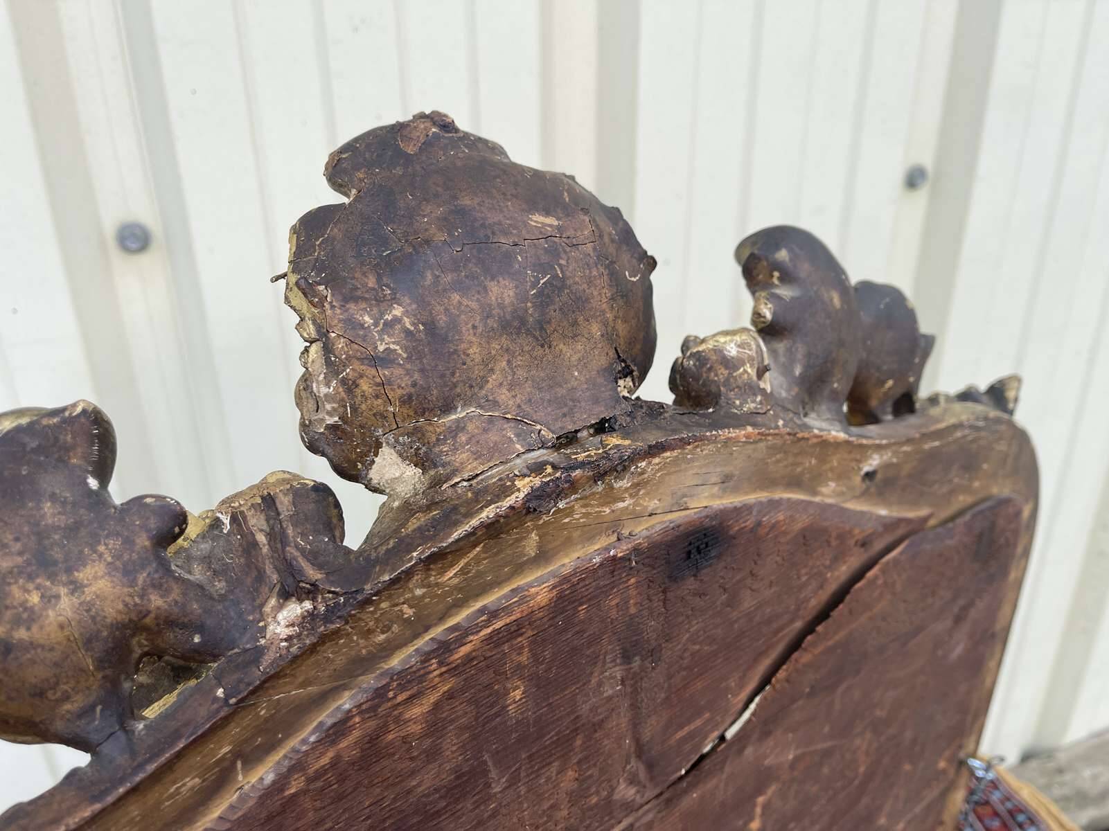 Louis XV mirror, early 19th century, restored.