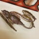 Pair of gilt bronze pegs
