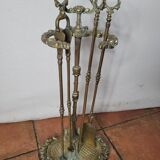 Louis XV style bronze fireplace kit