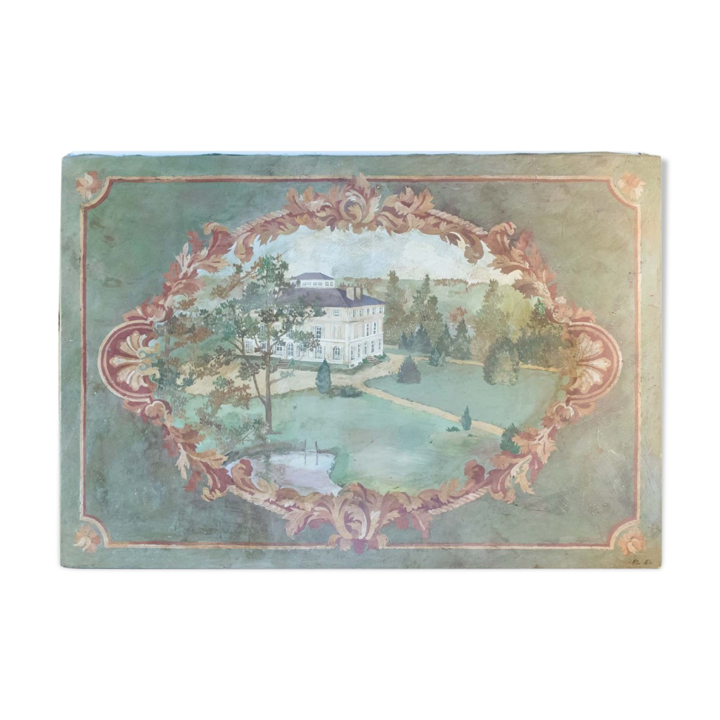 Painted canvas of the twentieth century in the taste of antiquity