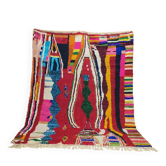 Tapis Boujaad berbère marocain en laine – 280 × 210 cm – motifs abstraits
