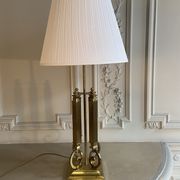 Lampe en laiton Deknudt Belgique 1970