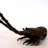 Bronze lobster Okimono Japan circa 1900