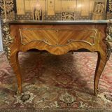 Louis XV style flat desk in marquetry