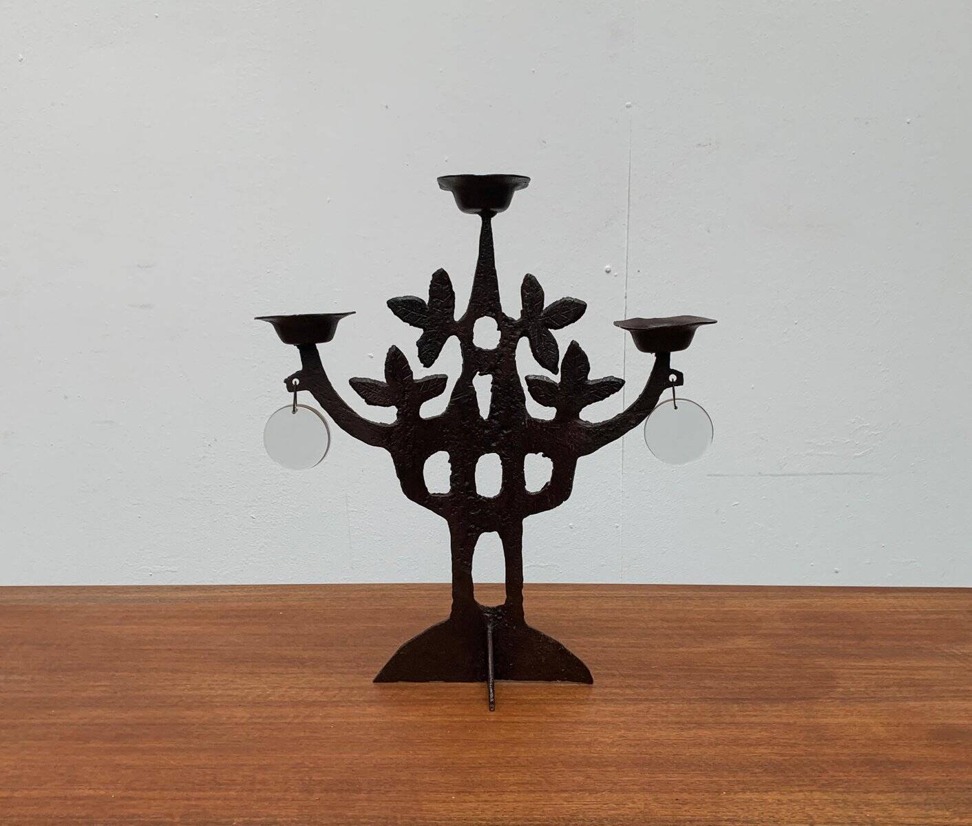 Brutalist Mid-Century Tree of Life Candle Holder by Bertil Vallien for Kosta Boda