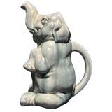 Ceramic jug in the shape of an elephant.
