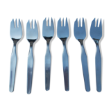 6 cake forks in box