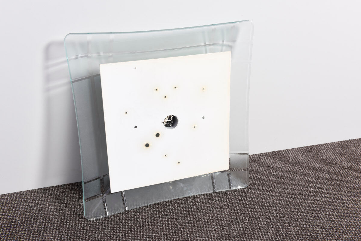 Pair of glass sconces