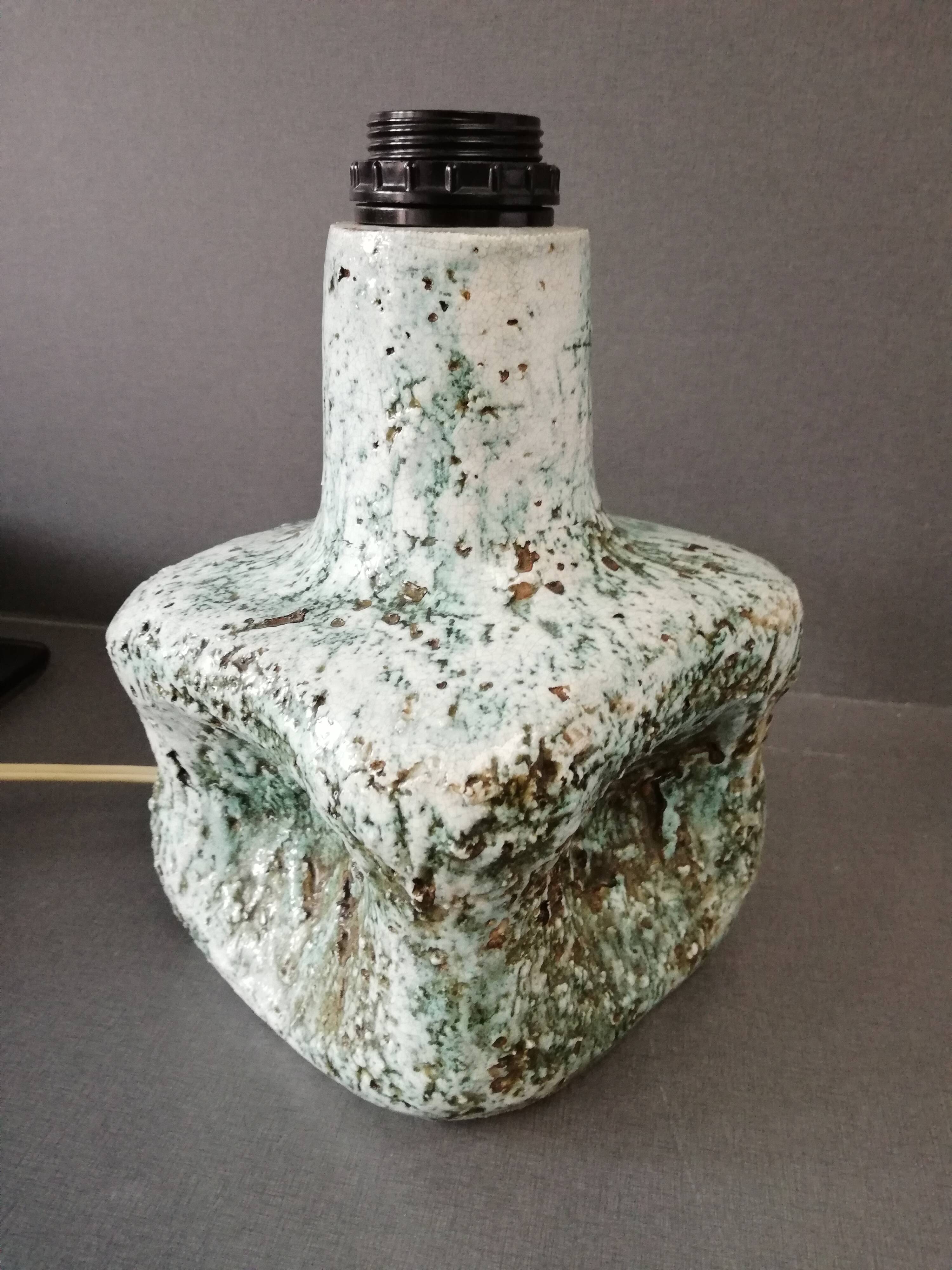 Vintage ceramic lamp foot