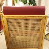 Scandinavian cane armchair, 1980