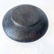 Set of "Kânâh" smoked terracotta dishes with ribbed interior | Ø 17-25-32-40 cm