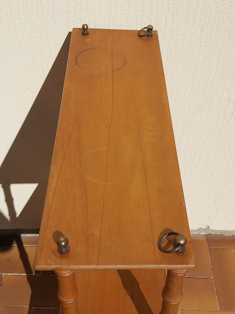 Vintage bamboo wood shelf