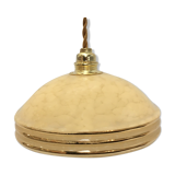 Yellow Clichy glass suspension and golden eder