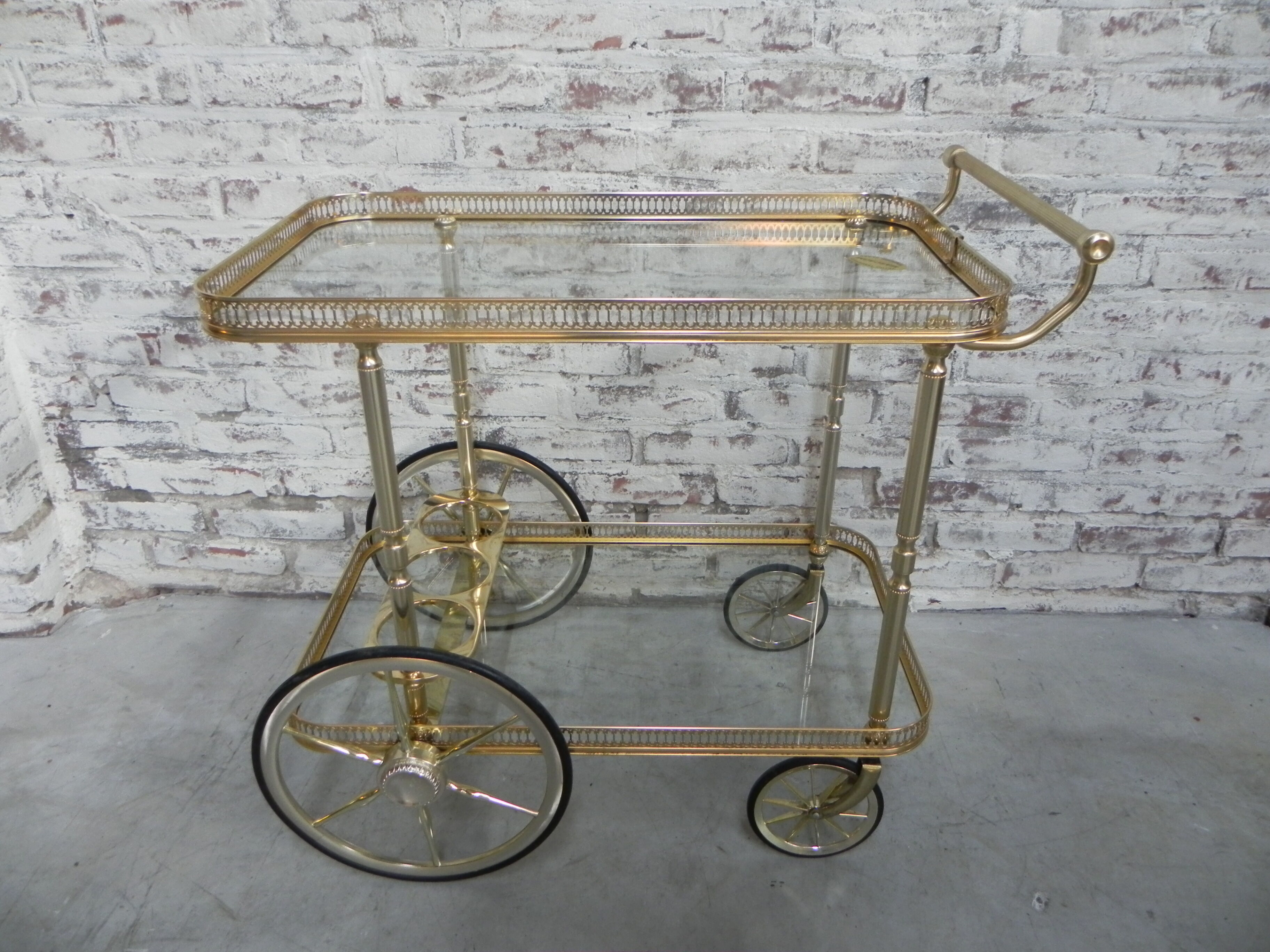 Hollywood Regency serving trolley Mascagni