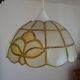 Lustre vintage en nacre et laiton