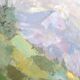 Modernist landscape painting signed