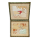 Pair of old frames watercolor drawings signed lamber lambery ? romantic