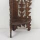 Etagère d'angle en bois sculpté