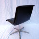 Leather chair on central foot