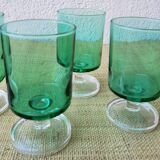 6 wine glasses, 70s