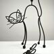 Black Painted Metal Cat Candle Holder, Snuffer & Original Label by Gunnar Ander for Ystad-Metall, Sweden, 1950s/60s