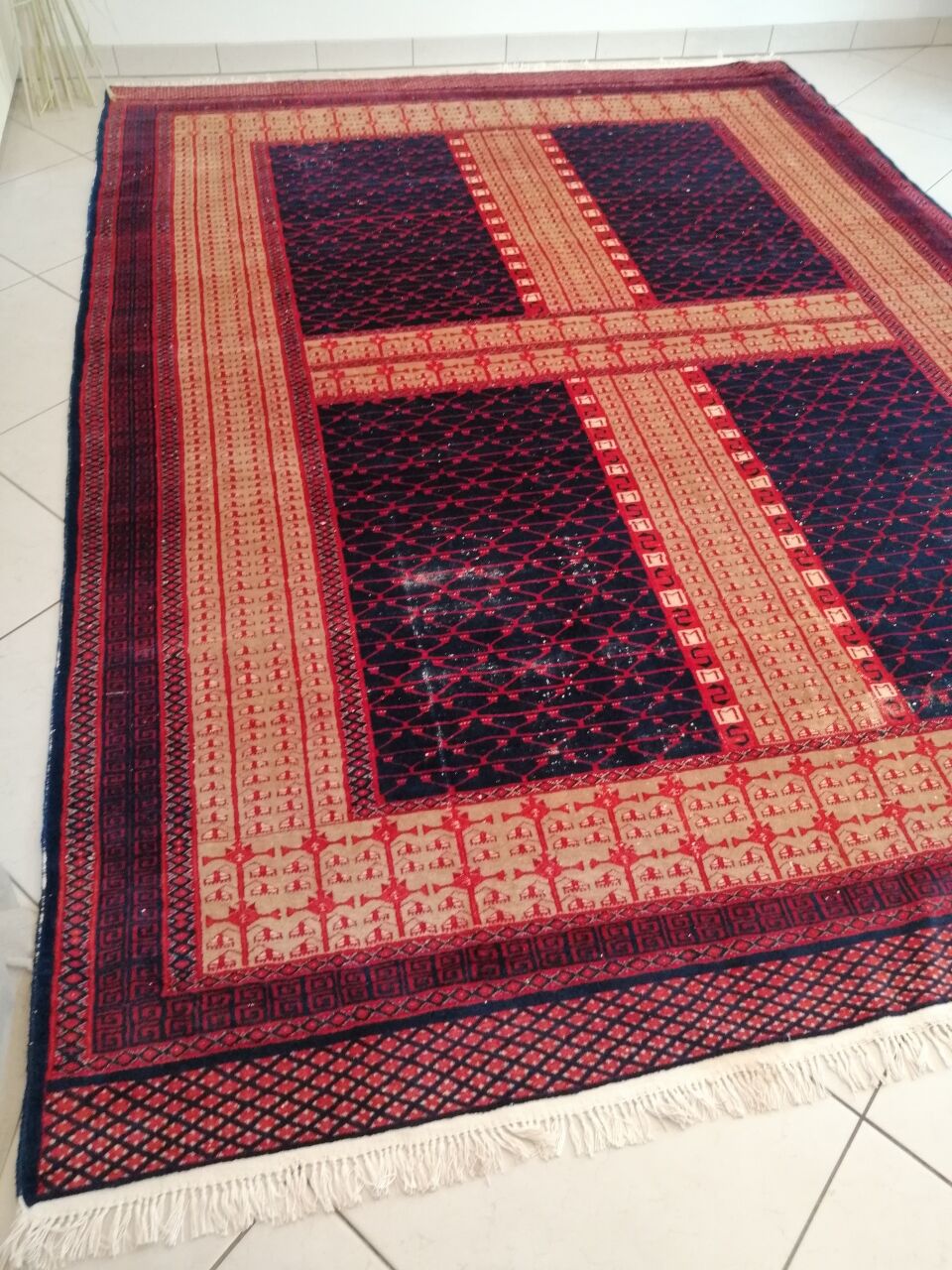Vintage pakistan bukhara carpet  220x300cm